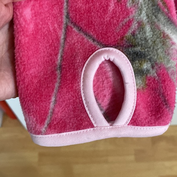 Realtree 1/4 zip fleece, pink camo, size s (4/6) - Picture 6 of 7